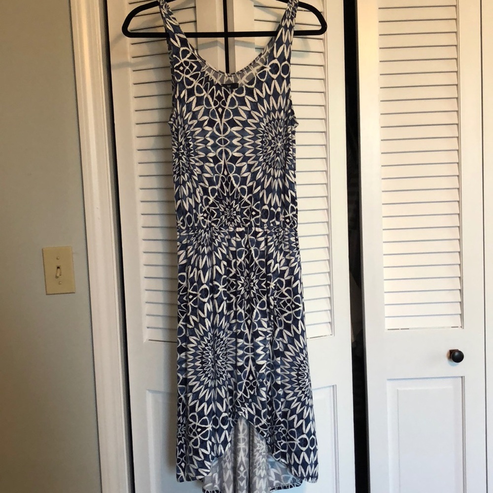 Gap blue and white midi dress